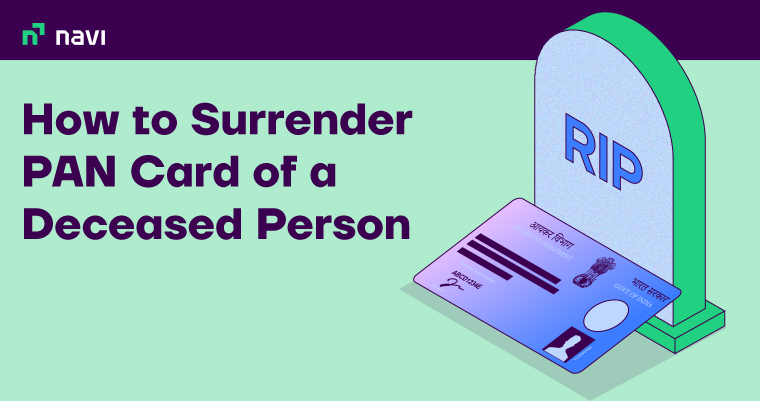 Surrender PAN Card of a Deceased Person