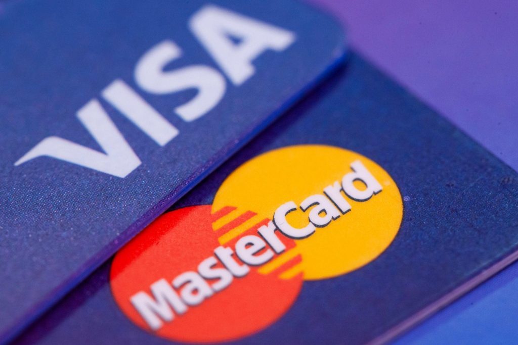VISA and MasterCard 
