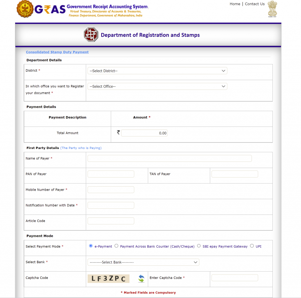 assignment stamp duty maharashtra