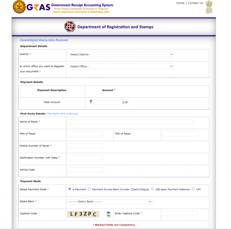 Stamp Duty & Registration Charges in Maharashtra