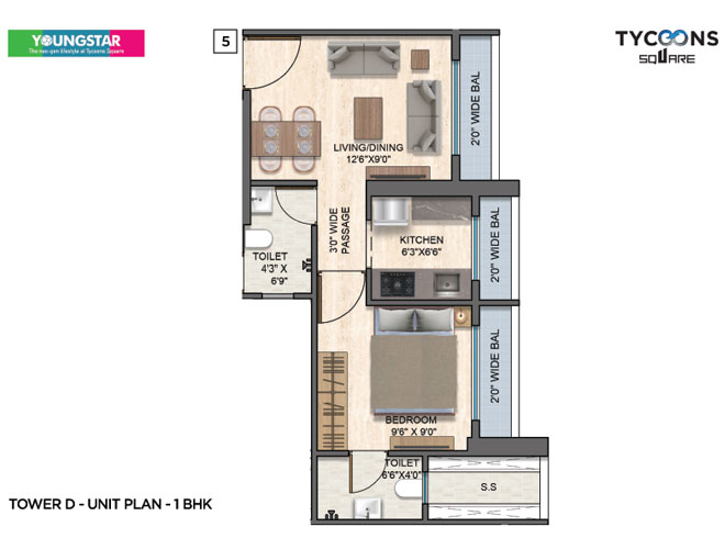 Tycoons Square Avenue 3  Aster Luxurious 2, 3 BHK Flats