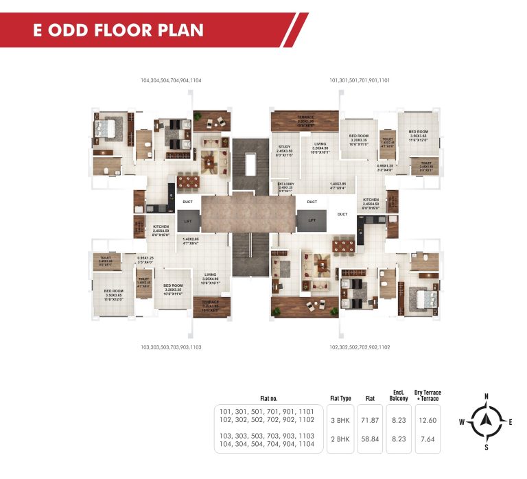 Piccadilly E Odd Floor Plan 1
