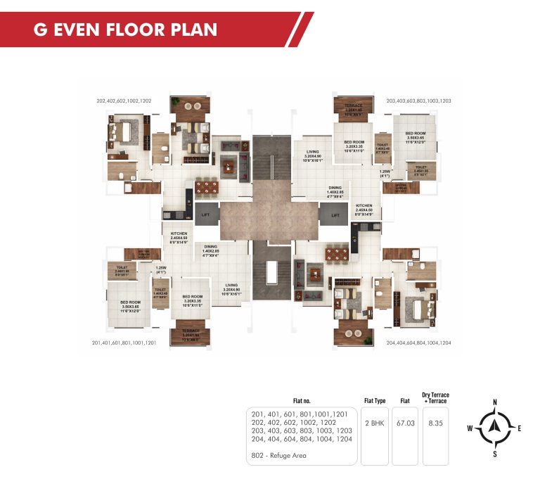 Piccadilly G Even Floor Plan 1