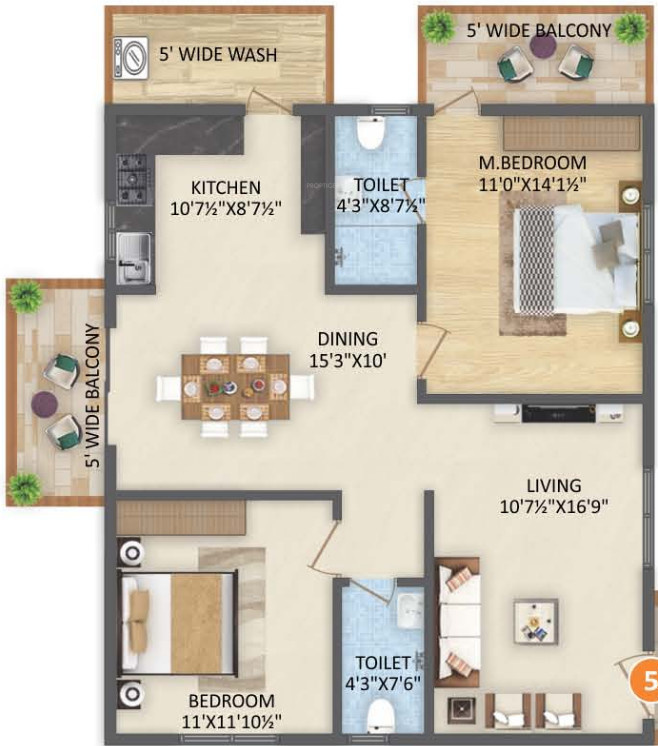 Room Floor Plan 9